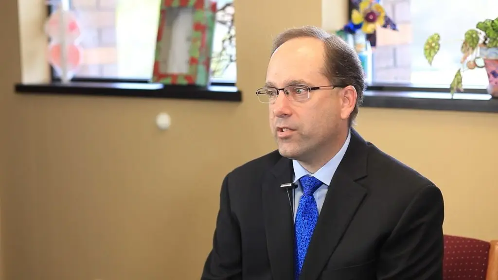 David G. of Make-A-Wish Wisconsin speaking during an interview